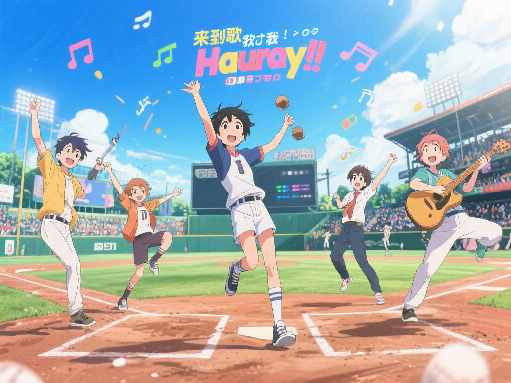 《棒球场等你来抓我！》ed「Hurray！！」无字幕视频
